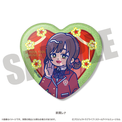 【Box/10】スクールアイドルミュージカル にゅーとろ トレーディングキラキラハート缶バッジ【予約商品】
