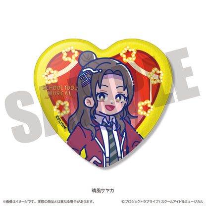 【Box/10】スクールアイドルミュージカル にゅーとろ トレーディングキラキラハート缶バッジ【予約商品】