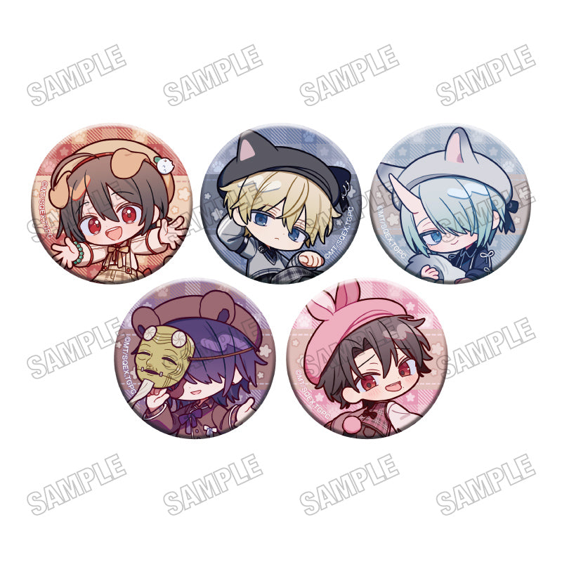 【Box/5】妖怪学校の先生はじめました! 描き起こし缶バッジコレクション アニマル×チェックVer.【予約商品】