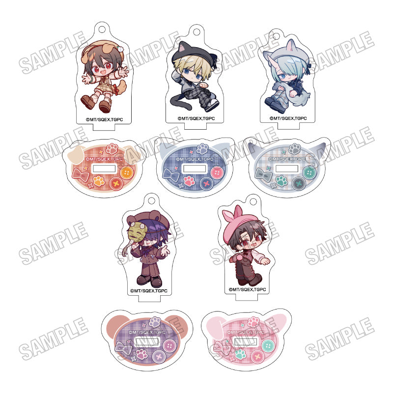 【Box/5】妖怪学校の先生はじめました! 描き起こしアクリルキーホルダーコレクション アニマル×チェックVer.【予約商品】