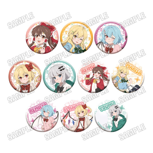 【Box/10】東方Project 描き下ろし缶バッジコレクション 制服Ver.【予約商品】