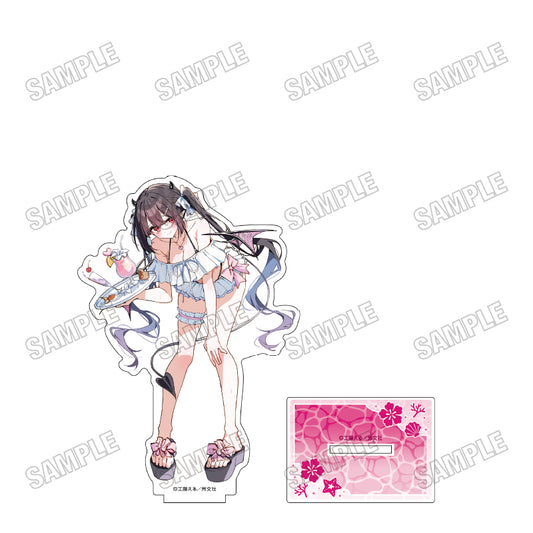江口さんちの純情サキュバス 描き下ろしBIGアクリルスタンド 海の家Ver. 1 夜咲ミア【予約商品】