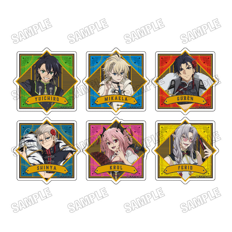 【Box/6】終わりのセラフ 描き下ろしアクリルバッジコレクション オリジナル衣装Ver.【予約商品】