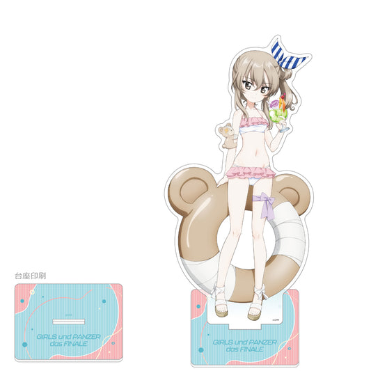 ガールズ&パンツァー 最終章 描き下ろし特大アクリルスタンド 島田愛里寿/リゾート水着【予約商品】