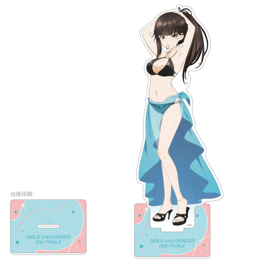 ガールズ&パンツァー 最終章 描き下ろし特大アクリルスタンド 西住しほ/リゾート水着【予約商品】