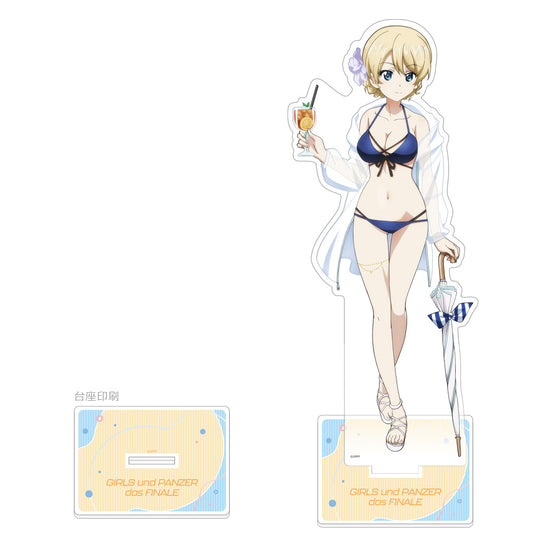 ガールズ&パンツァー 最終章 描き下ろし特大アクリルスタンド ダージリン/リゾート水着【予約商品】