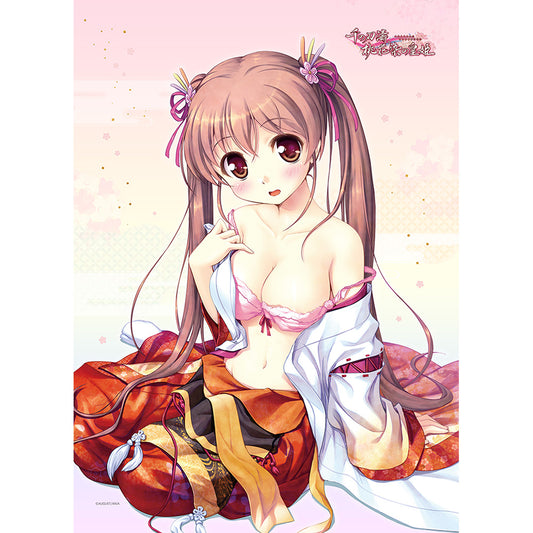 千の刃濤、桃花染の皇姫 B2タペストリー 椎葉古杜音/巫女服はだけ Wスエード【予約商品】
