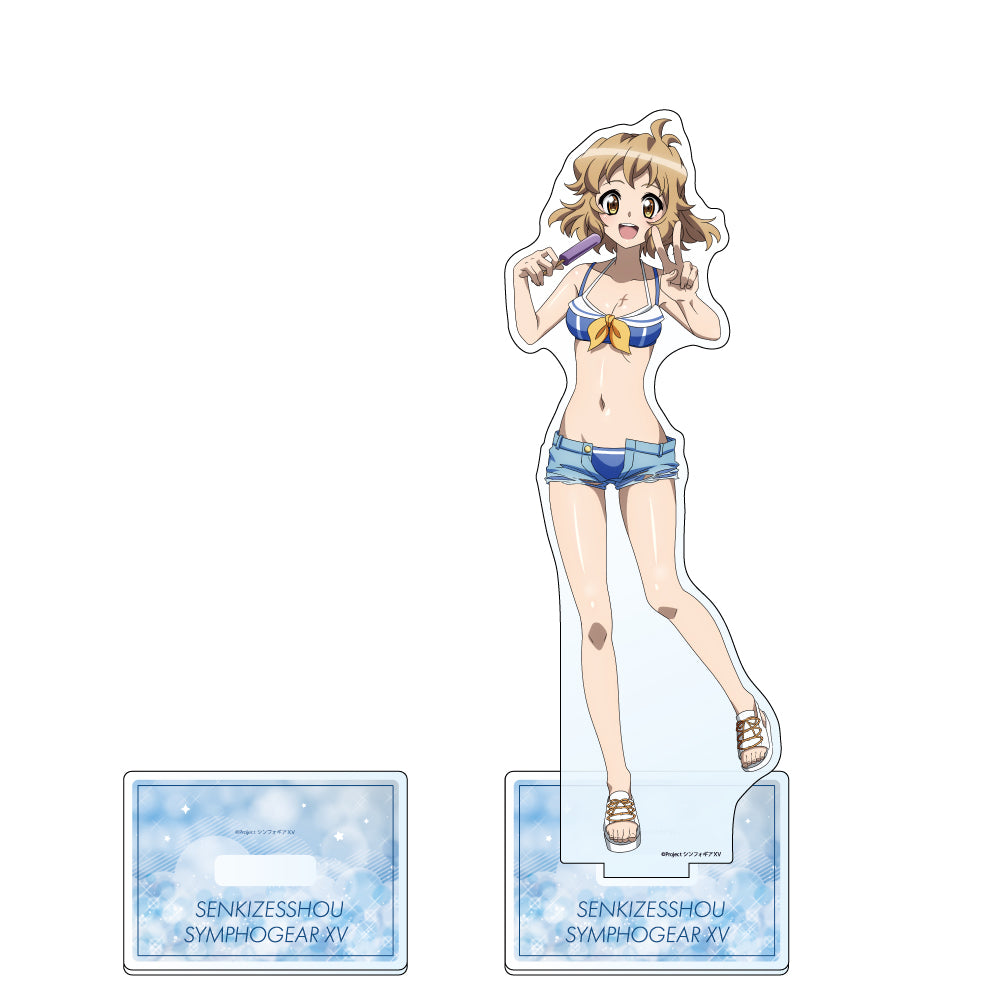 戦姫絶唱シンフォギアXV 描き下ろし特大アクリルスタンド 響/マリンセーラー水着【再販】【予約商品】