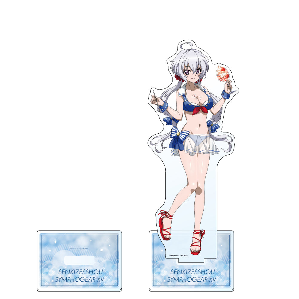 戦姫絶唱シンフォギアXV 描き下ろし特大アクリルスタンド クリス/マリンセーラー水着【再販】【予約商品】