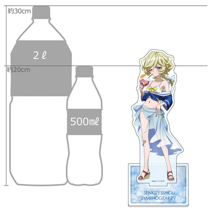 戦姫絶唱シンフォギアXV 描き下ろし特大アクリルスタンド キャロル/マリンセーラー水着【再販】【予約商品】