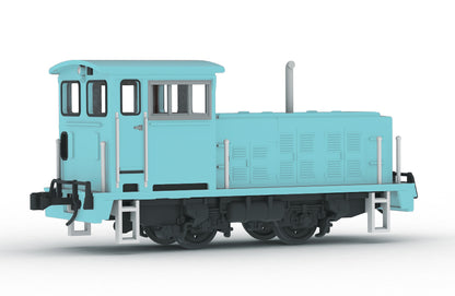1/80スケール プラスチックキット 小型機関車(L型ブルー)【予約商品】