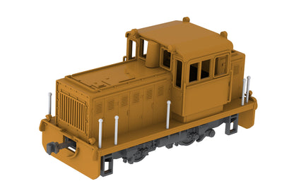 1/80スケール プラスチックキット 小型機関車(凸型イエロー)【予約商品】