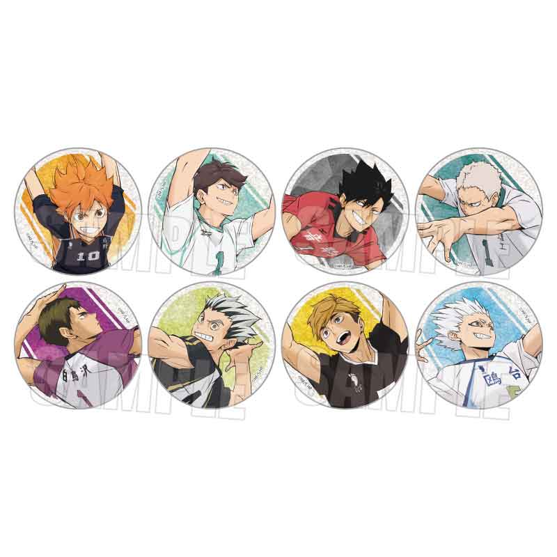 【Box/8】トレーディンググリッター缶バッジ ハイキュー!! 10周年イベントビジュアル【予約商品】