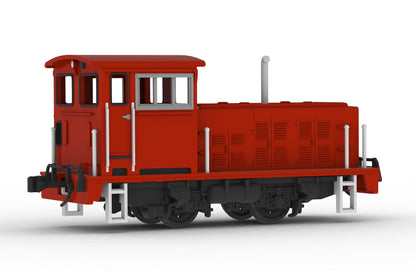 1/80スケール プラスチックキット 小型機関車(L型オレンジ)【予約商品】