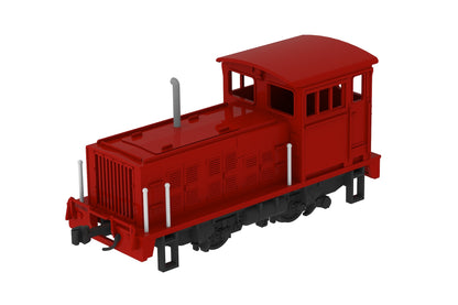 1/80スケール プラスチックキット 小型機関車(L型オレンジ)【予約商品】