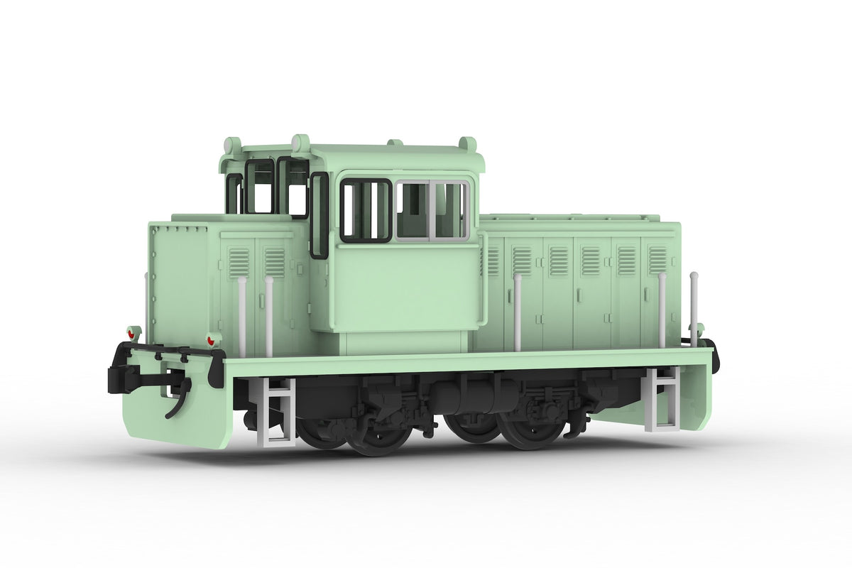 1/80スケール プラスチックキット 小型機関車(凸型グリーン)【予約商品】