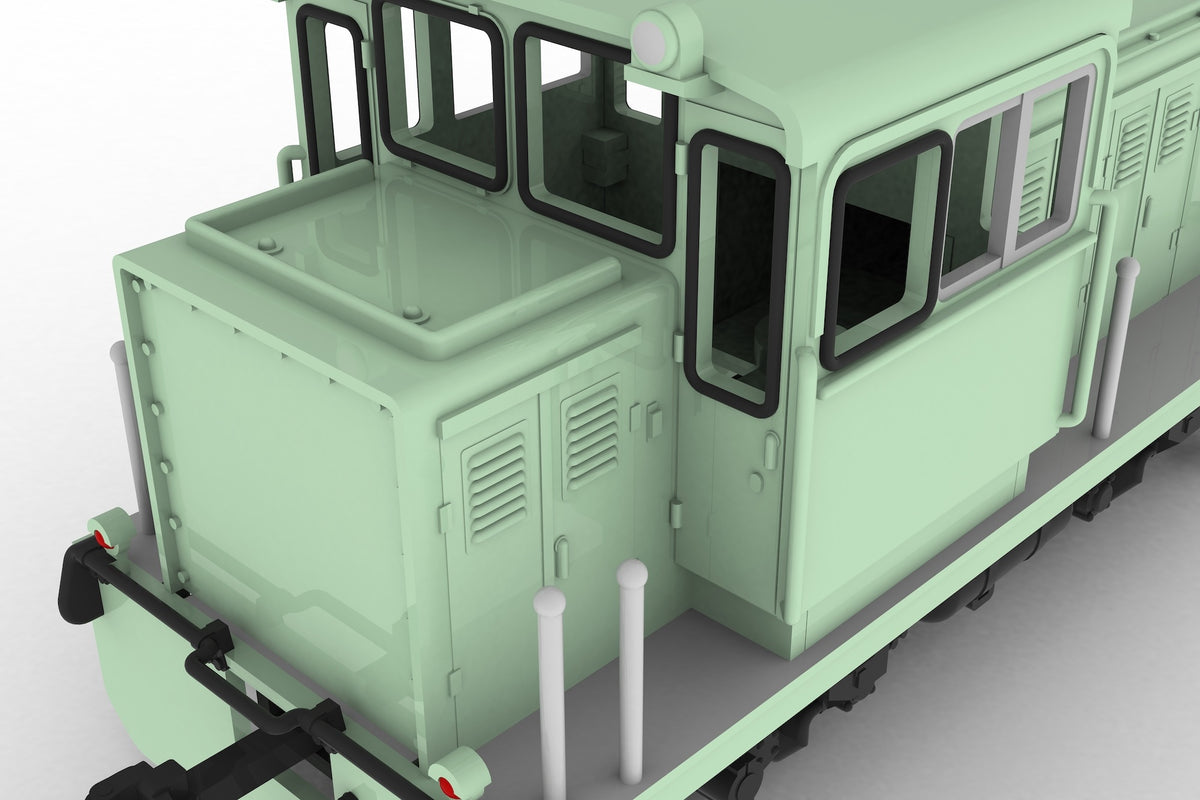 1/80スケール プラスチックキット 小型機関車(凸型グリーン)【予約商品】