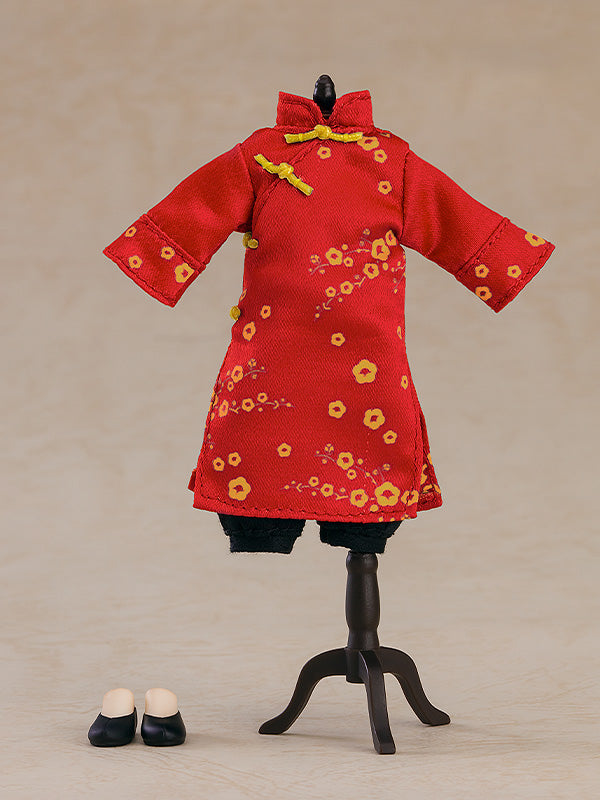 ねんどろいどどーる おようふくセット チャイナ服 ロング丈（レッド