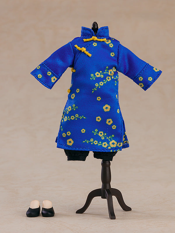 ねんどろいどどーる おようふくセット チャイナ服 ロング丈（ブルー