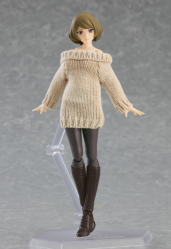 figma Styles オフショルセーターワンピ（ベージュ）