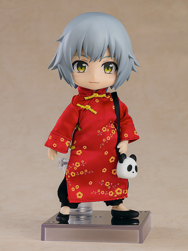 ねんどろいどどーる おようふくセット チャイナ服 ロング丈（レッド
