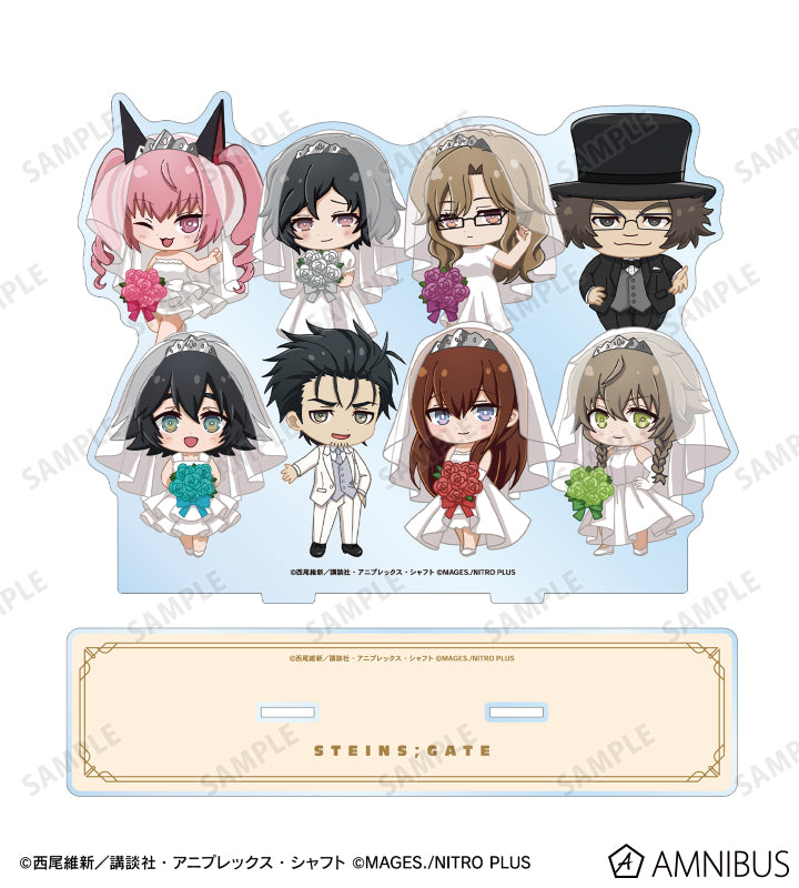 物語シリーズ×STEINS;GATE 集合 ちびキャラ ウェディングドレス