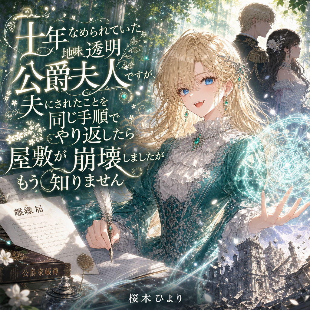 【オーディオブック】十年なめられていた地味透明公爵夫人ですが、夫にされたことを同じ手順でやり返したら屋敷が崩壊しましたがもう知りません