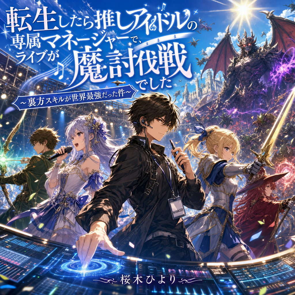 【オーディオブック】転生したら推しアイドルの専属マネージャーで、ライブが魔王討伐戦でした ～裏方スキルが世界最強だった件～