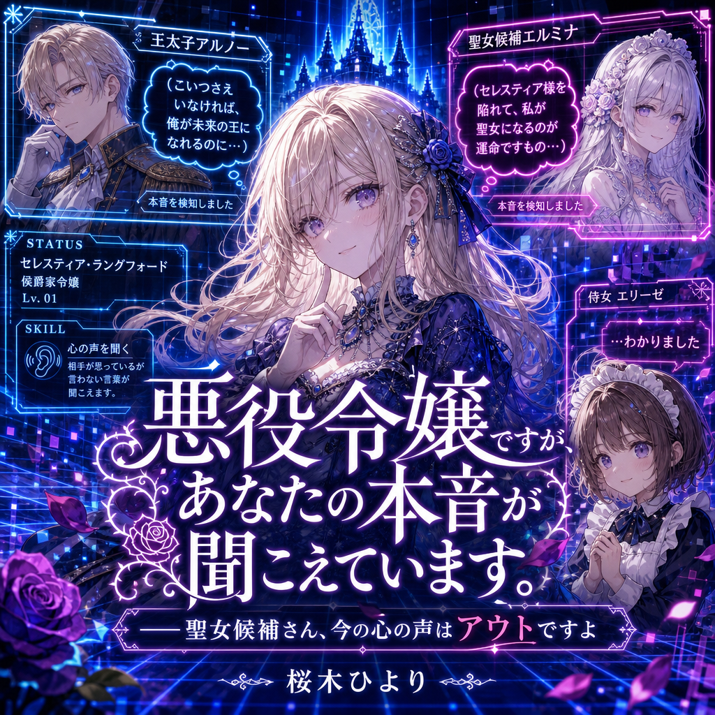 【オーディオブック】悪役令嬢ですが、あなたの本音が聞こえています。——聖女候補さん、今の心の声はアウトですよ