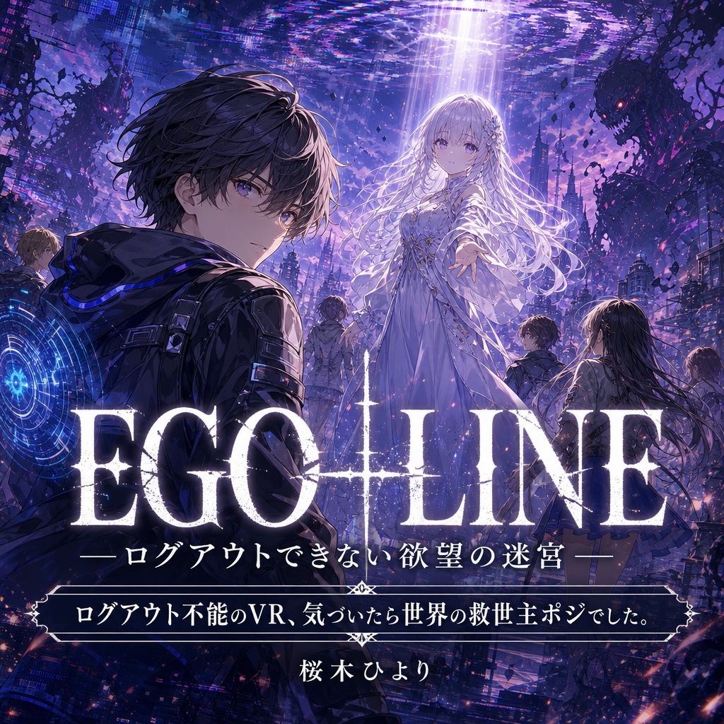 【オーディオブック】EGO-LINE ―ログアウトできない欲望の迷宮―　ログアウト不能のVR、気づいたら世界の救世主ポジでした。