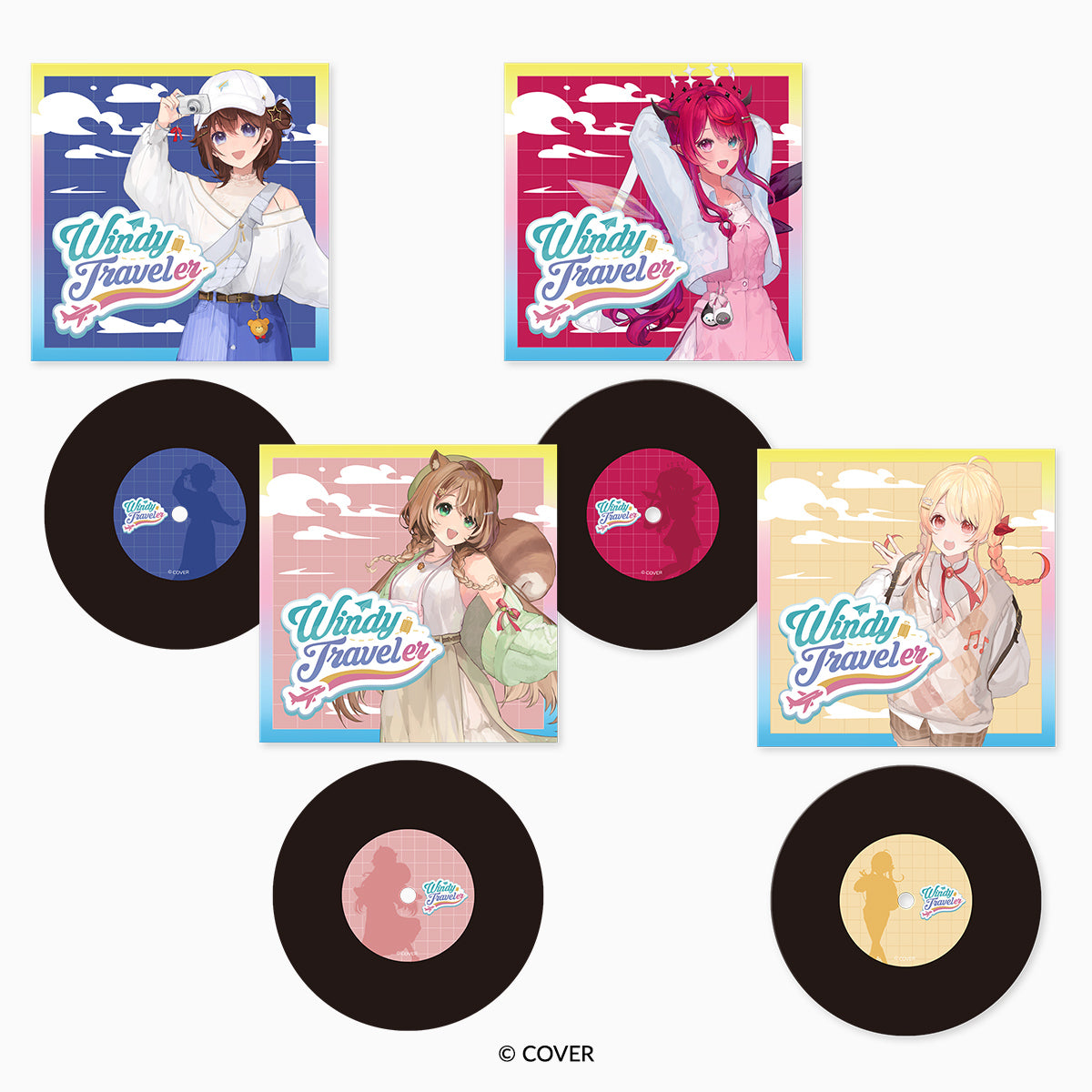 「hololive Meet 5周年記念」 Windy Traveler レコード型コースター ときのそら【予約商品】