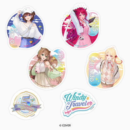 「hololive Meet 5周年記念」 Windy Traveler ステッカーセット【予約商品】