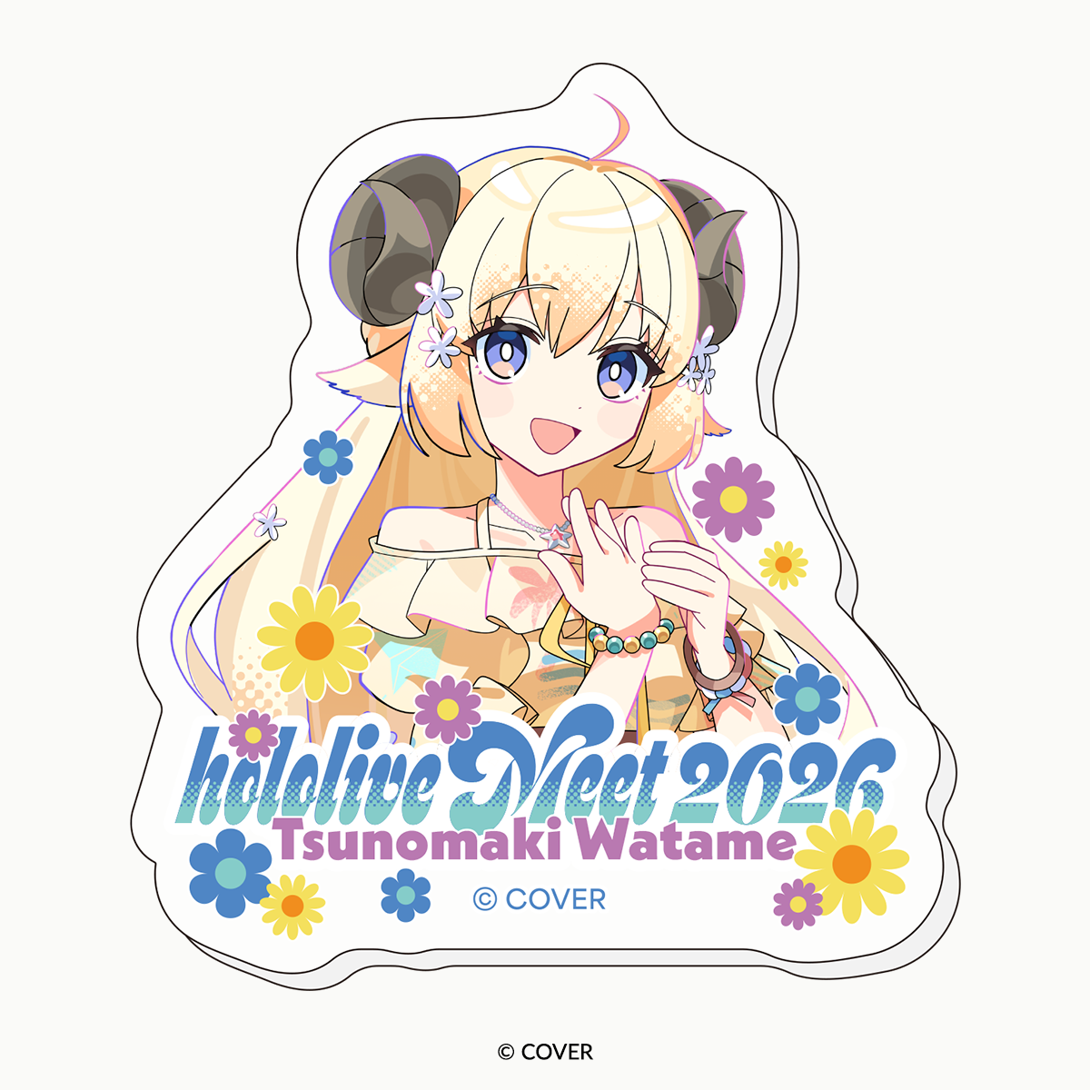 「hololive Meet 2026」 2ndビジュアル アクリルダイカットマグネット 角巻わため【予約商品】