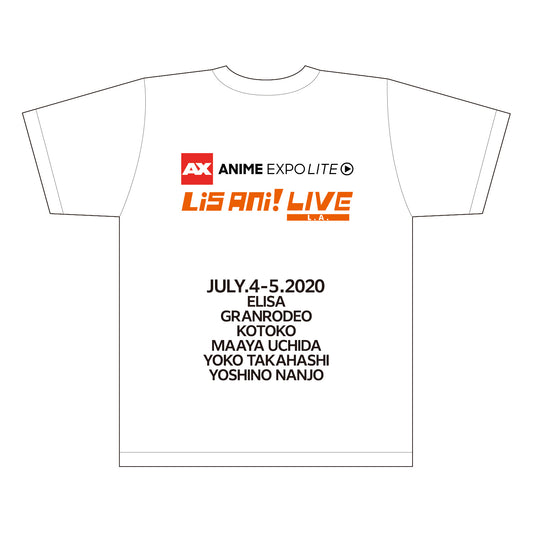 【予約商品】Anime Expo Lite ×リスアニ！LIVE L.A. Tシャツ A