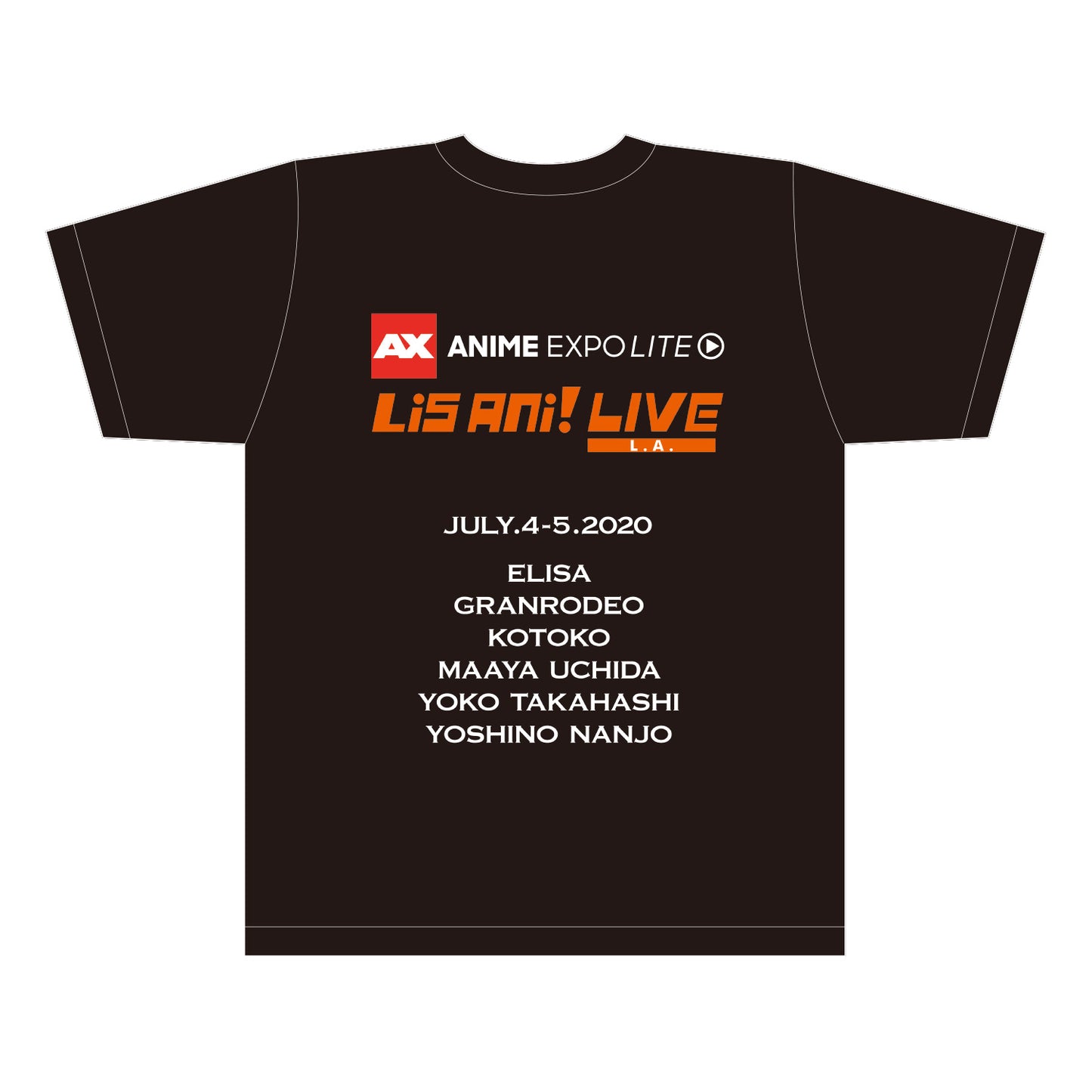 【予約商品】Anime Expo Lite ×リスアニ！LIVE L.A. Tシャツ C