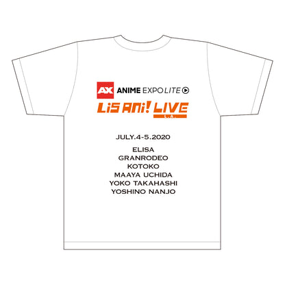 【予約商品】Anime Expo Lite ×リスアニ！LIVE L.A. Tシャツ C