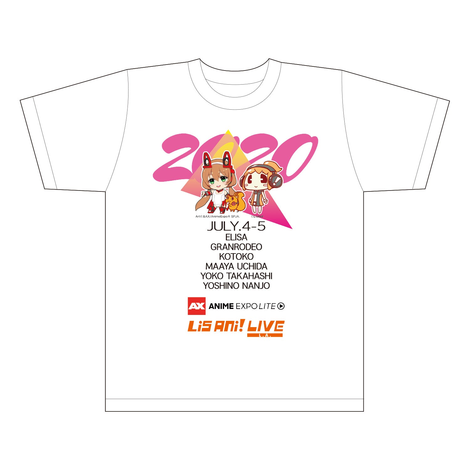【予約商品】Anime Expo Lite ×リスアニ！LIVE L.A. Tシャツ E
