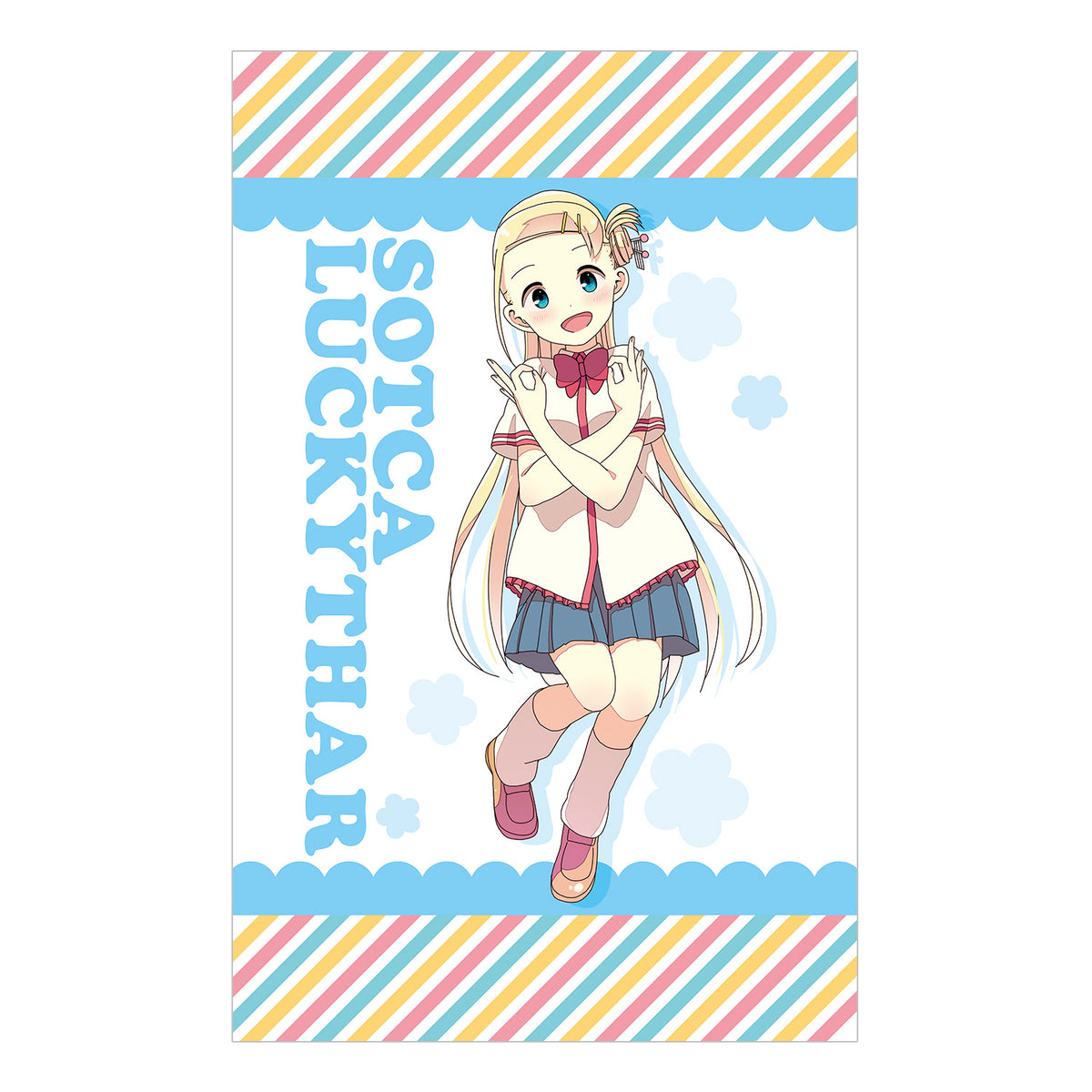 三ツ星カラーズ×ひとりぼっちの○○生活 A3タペストリー - Tokyo Otaku 