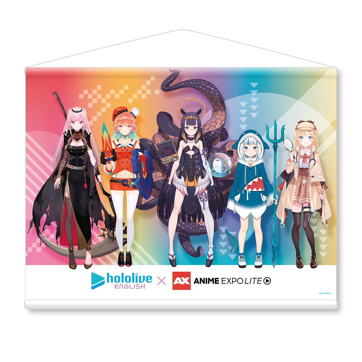 hololive English Anime EXPO Lite 2021 コラボB2タペストリー