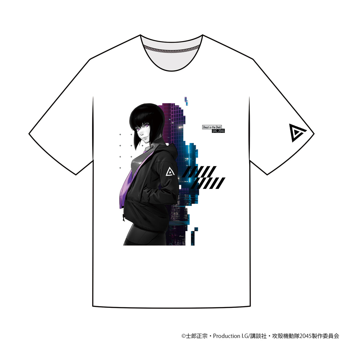 攻殻機動隊 SAC_2045』 ビッグシルエットTシャツ ホワイト - Tokyo 